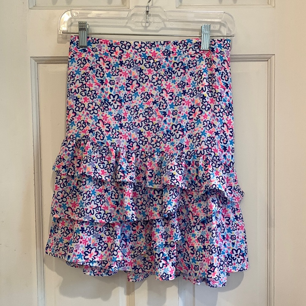 Lilly Pulitzer Floral Skirt, Size 14. EUC Fun Sun Daisy